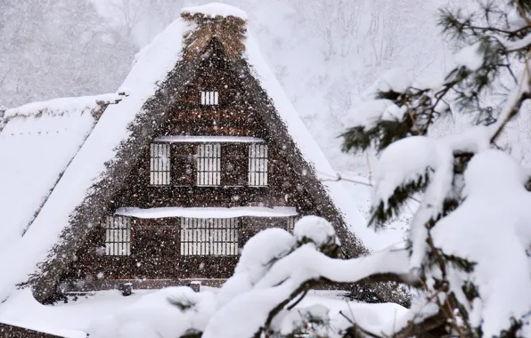 Snow, Snow, Snow Trees, Snow Trees, Winter House, Winter House