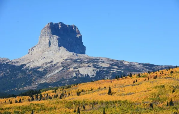 Picture usa, Glacier National Park, Montana, Indian Reservation, CHIEF MOUNTAIN