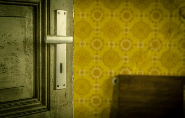 Picture castle, room, the door