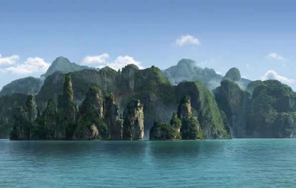 Island, jungle, jungle, Olga Antonenko