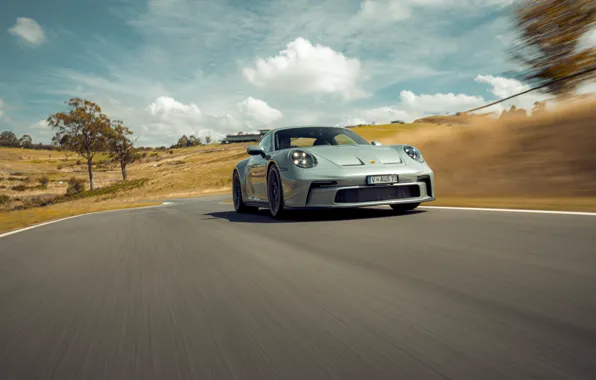 911, Porsche, Porsche, front view, in motion, Porsche 911 GT3, Porsche 911 GT3 70 Years …