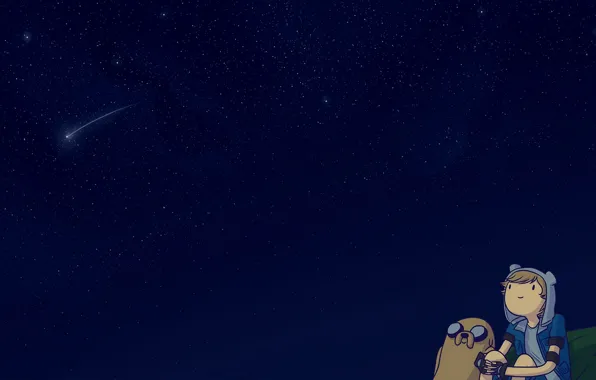 The sky, Stars, Sky, Space, Jake, Cartoon, Jake, Adventure Time