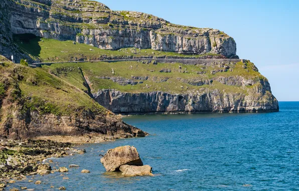 Picture sea, landscape, nature, rock, stones
