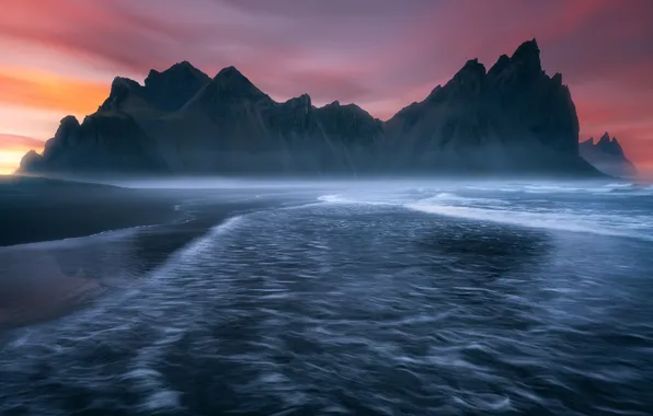 Picture Nature, Beauty, Nature, Sunset, Iceland, Twilight, Scenic, Stokksnes