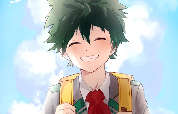 The sky, guy, Boku No Hero Academy, Midori Isuku, Deco