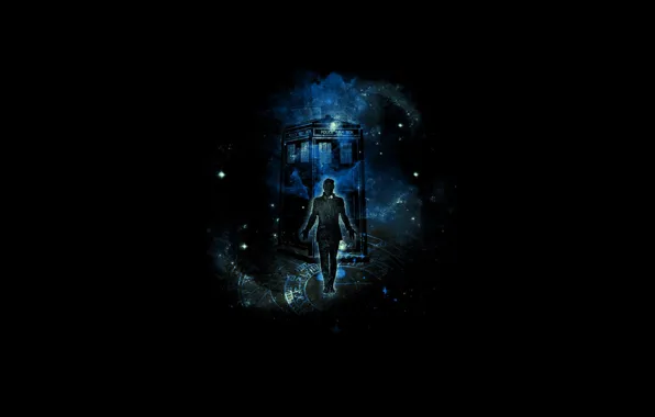 tardis in space background