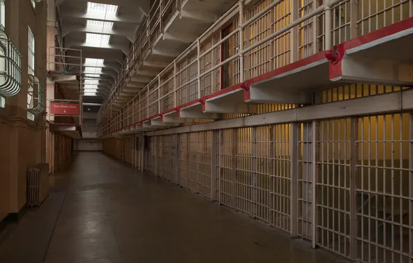 Picture interior, camera, prison, Alcatraz