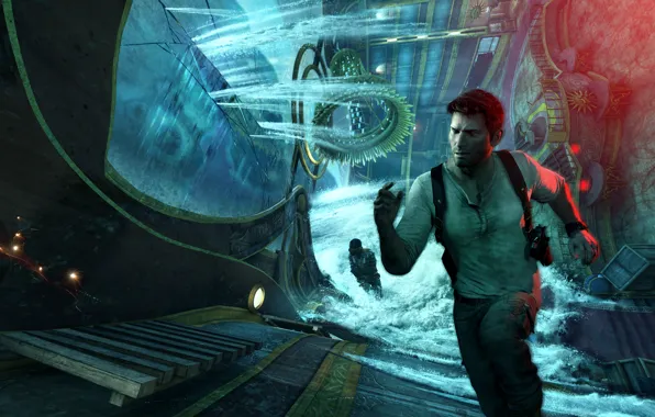 Download Wallpaper Game, Naughty Dog, Nathan Drake, Uncharted 3.