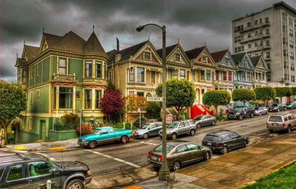 The city, photo, street, home, CA, San Francisco, USA, Masisi
