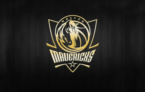 Basketball, Background, Logo, Gold, NBA, Dallas Mavericks