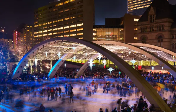 Area, Canada, rink, Toronto, Nathan Phillips square