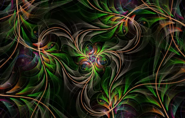 Picture line, pattern, fractal, symmetry