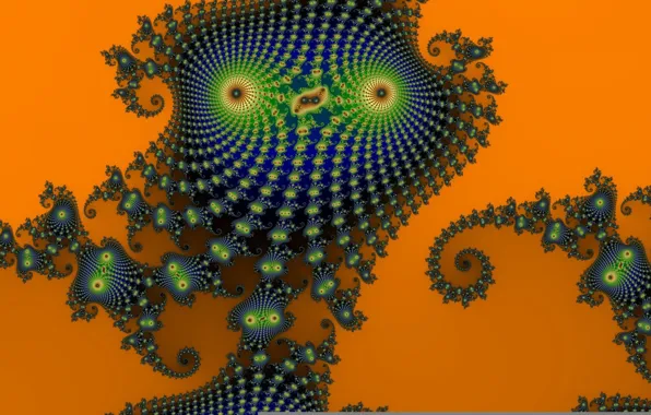 Orange, Blue, Fractal