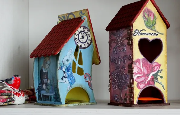 Figure, house, Alice in Wonderland, creativity