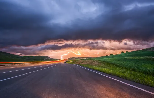 Picture road, background, perspective