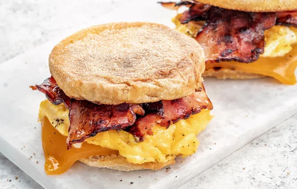 Food, bread, breakfast, cheese, egg, restaurant, english, bacon