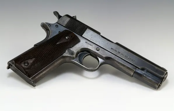 Gun, pistol, colt, m1911, 45acp