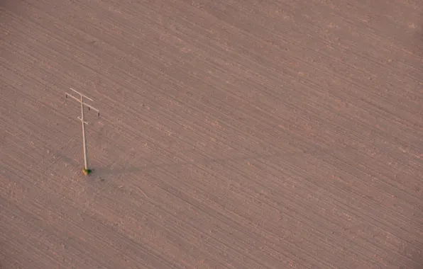 Picture field, post, arable land