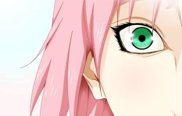 Look, girl, eyes, Naruto, Naruto, Sakura Haruno