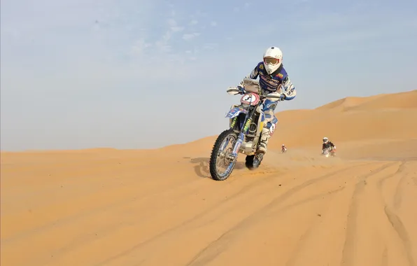 Picture Sand, Sport, Desert, Race, Motorcycle, Moto, racer, Rally