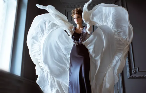 Picture look, girl, pose, dress, Galina Tcivina