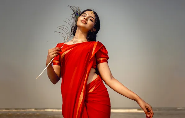 Picture saree, indian actress, Malayalam actress, Mamitha Baiju, Beautiful actress