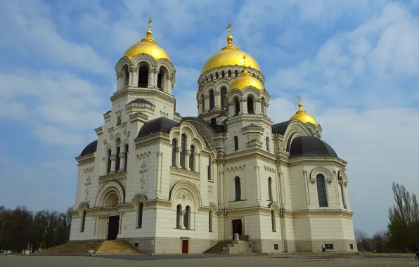 Picture temple, Russia, Novocherkassk, the area of the Yermak, Ascension Cathedral