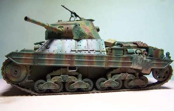 Picture toy, tank, Italian, model, heavy, period, The second world war, Heavy