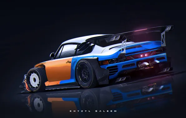 Design, reflection, car, back, Killer 959