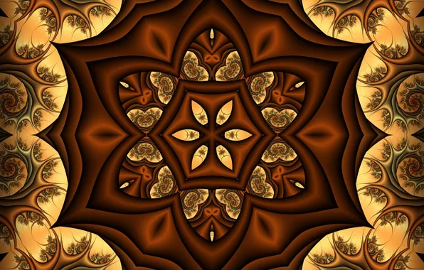 Abstraction, pattern, fractals, fractal, geometry, ornament, symmetry, abstract background