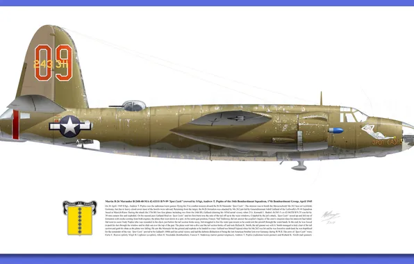 Picture military, B-26 Marauder, Aircraft illustration