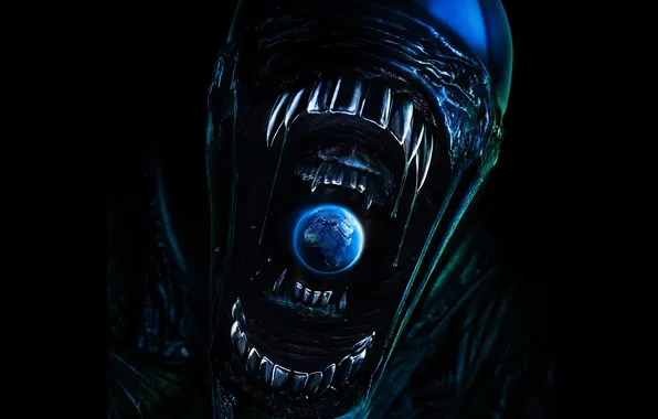 Stranger, Teeth, Mouth, USA, Horror, Science fiction, 2025, Alien: Earth