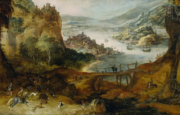 Picture picture, painting, painting, Joos de Momper, 1612