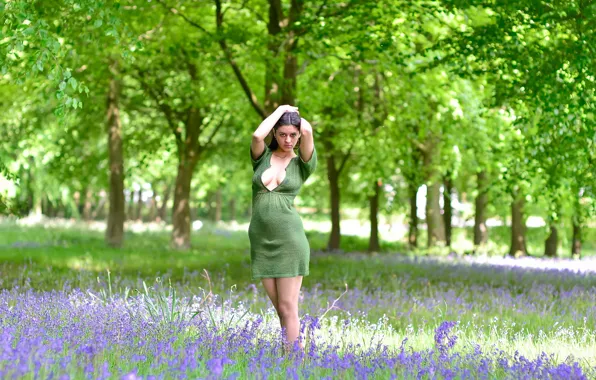 Picture summer, girl, pose