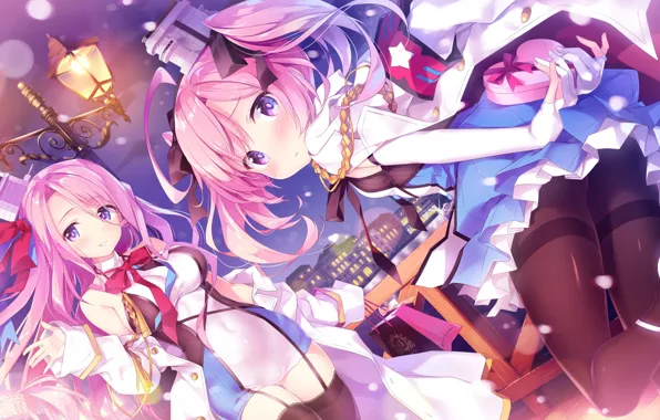 Girls, Lantern, Anime, Azur Lane