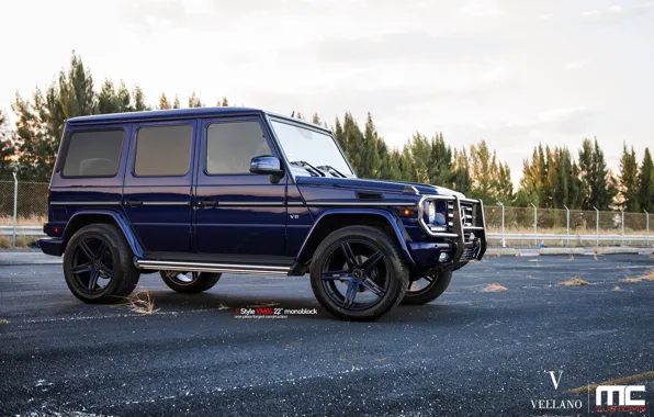 Blue, Mercedes-Benz G550, Vellano