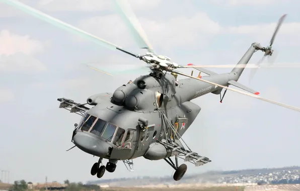 Flight, helicopter, blades, Mi-8AMTSH, Mi-8AMTSh Terminator
