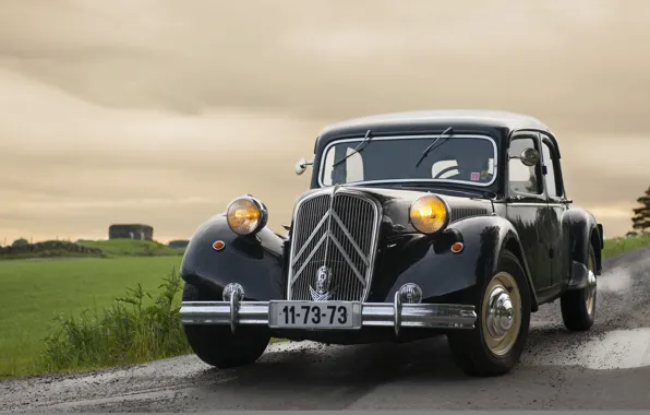 Road, machine, Citroën 15-Six-1952