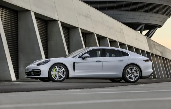 Picture white, Porsche, Panamera, 2021, Panamera 4S E-Hybrid