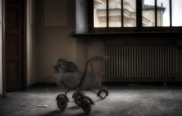 Picture background, room, stroller