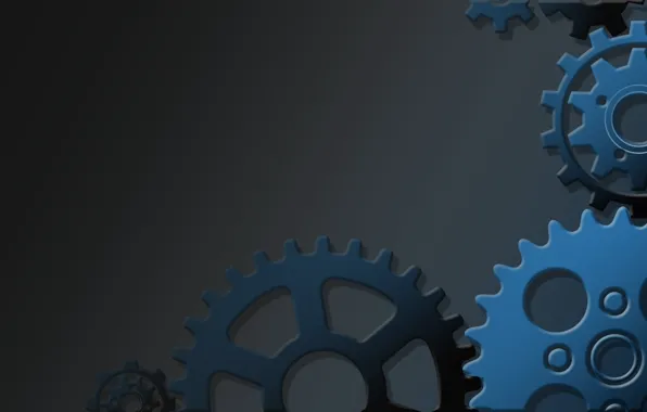 Creative, background, black, minimalism, texture, gear, stars, gears