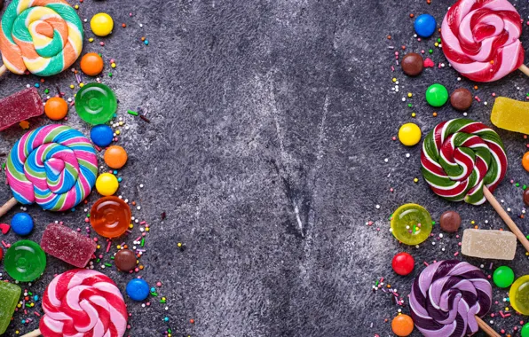 Picture candy, sweets, lollipops, caramel