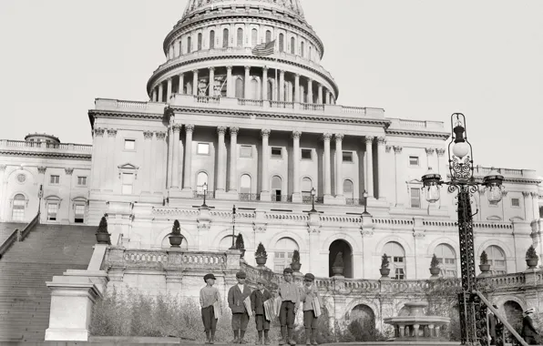 Retro, Washington, USA, Capitol, Congress, 1912-the year