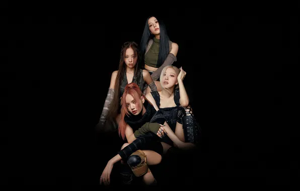 Rose, Music, black background, Venom, Lisa, Jenny, Blackpink, Jisoo