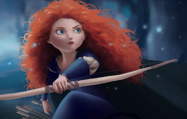 Brave, Merida, by natalico