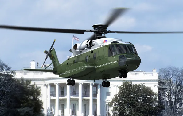 Picture helicopter, the white house, twin-engine, Superhawk, four, Sikorsky VH-92
