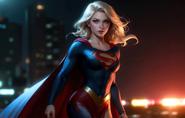 Picture art, supergirl, superheroes