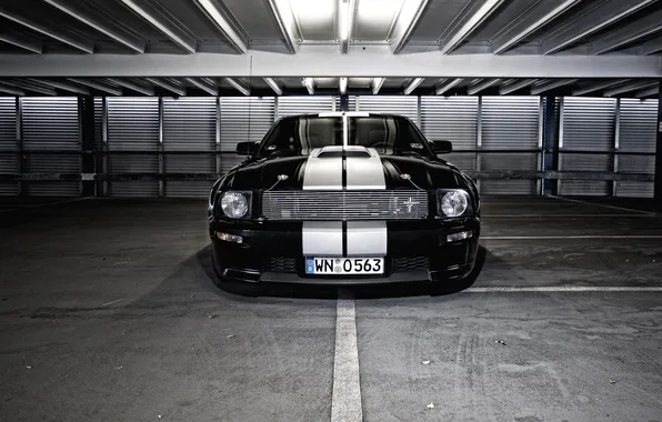 Strip, black, Mustang, ford, Ford, ford mustang, white stripes