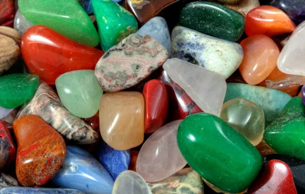 Picture macro, stones, colored, minerals