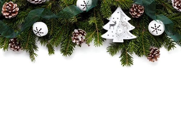 Decoration, balls, New Year, Christmas, Christmas, balls, wood, New Year